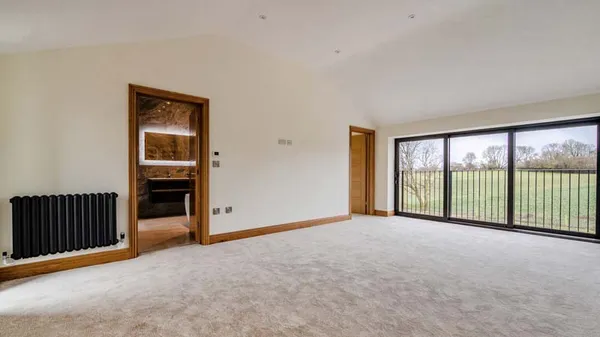 Living room interior in a new build
